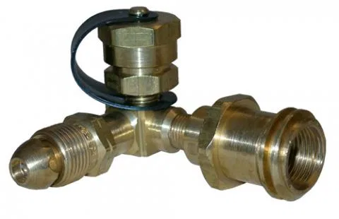 ME423P – AP PRODUCTS Propane Adapter Fitting, Elbow Style Brass Single 0.9 Gallon Per Minute